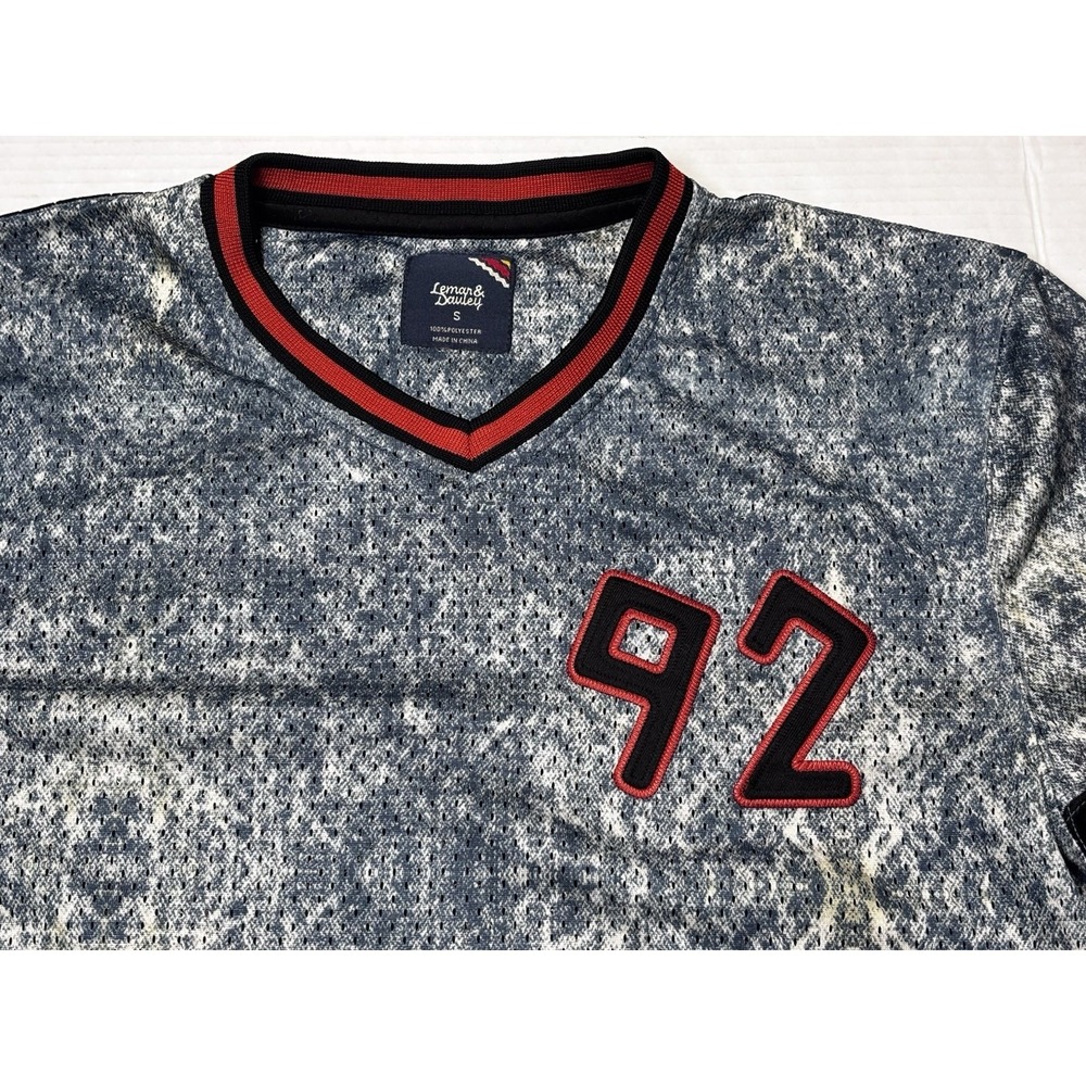 Lemar & Dauley Mesh Jersey Shirt 92 Dauley Marbled Y2K Streetwear Small Acidwash - Picture 4 of 9
